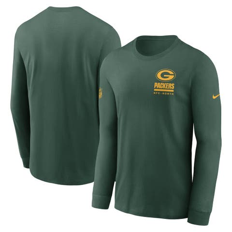 Men's Nike Green Green Bay Packers Sideline Performance Long Sleeve T-Shirt