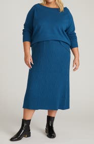 Universal Standard Risa Better Than Wool Sweater Midi Skirt