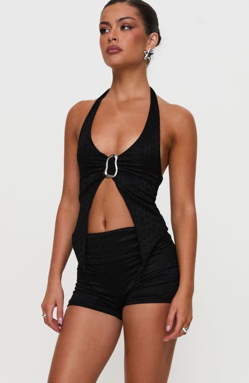 Princess Polly Moderna Lace Shorts In Black