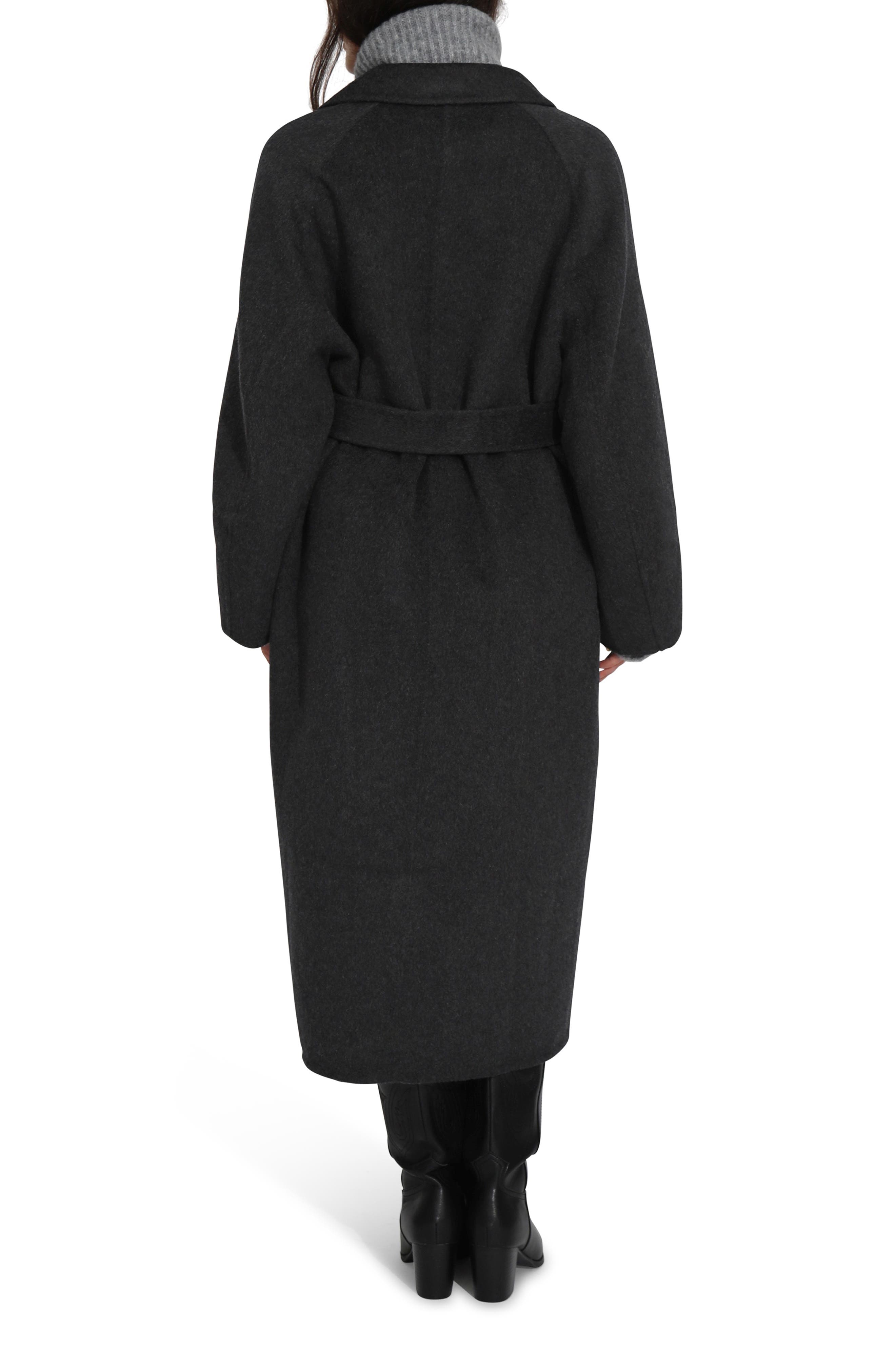 Belted Wool Blend Coat - image 2