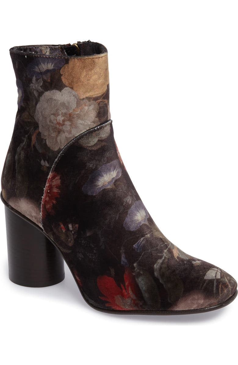 Sheridan Mia Lilly Velvet Floral Bootie, Main, color,