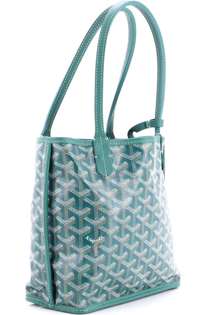 Pre-Owned Goyard Anjou Reversible Tote Coated Canvas Mini, Alternate, color, Green