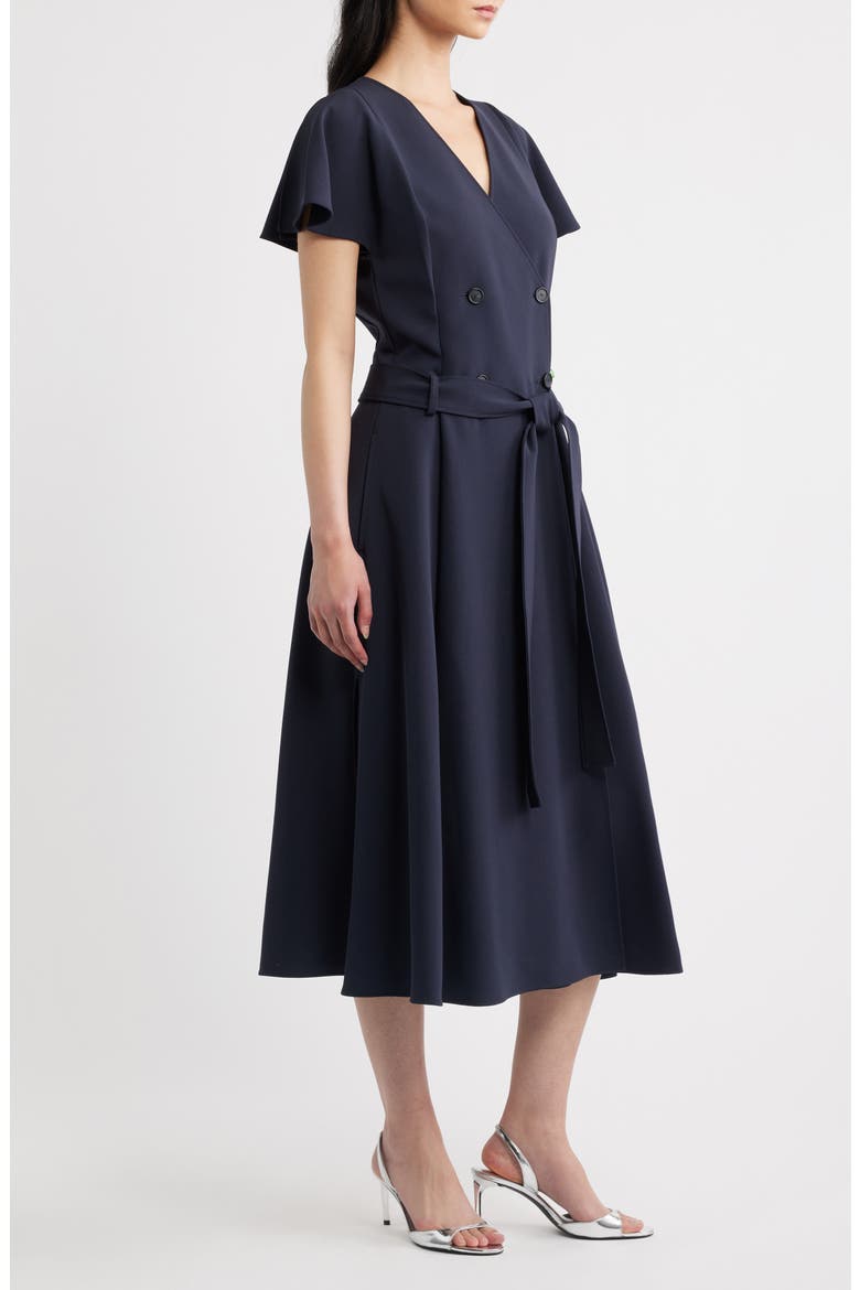 Datrena Trench Midi Dress, Alternate, color, SKY CAPTAIN