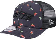 New Era Men's New Era  Navy/Black New York Jets Adventure Drinks Pattern 9SEVENTY Stretch-Snap Hat