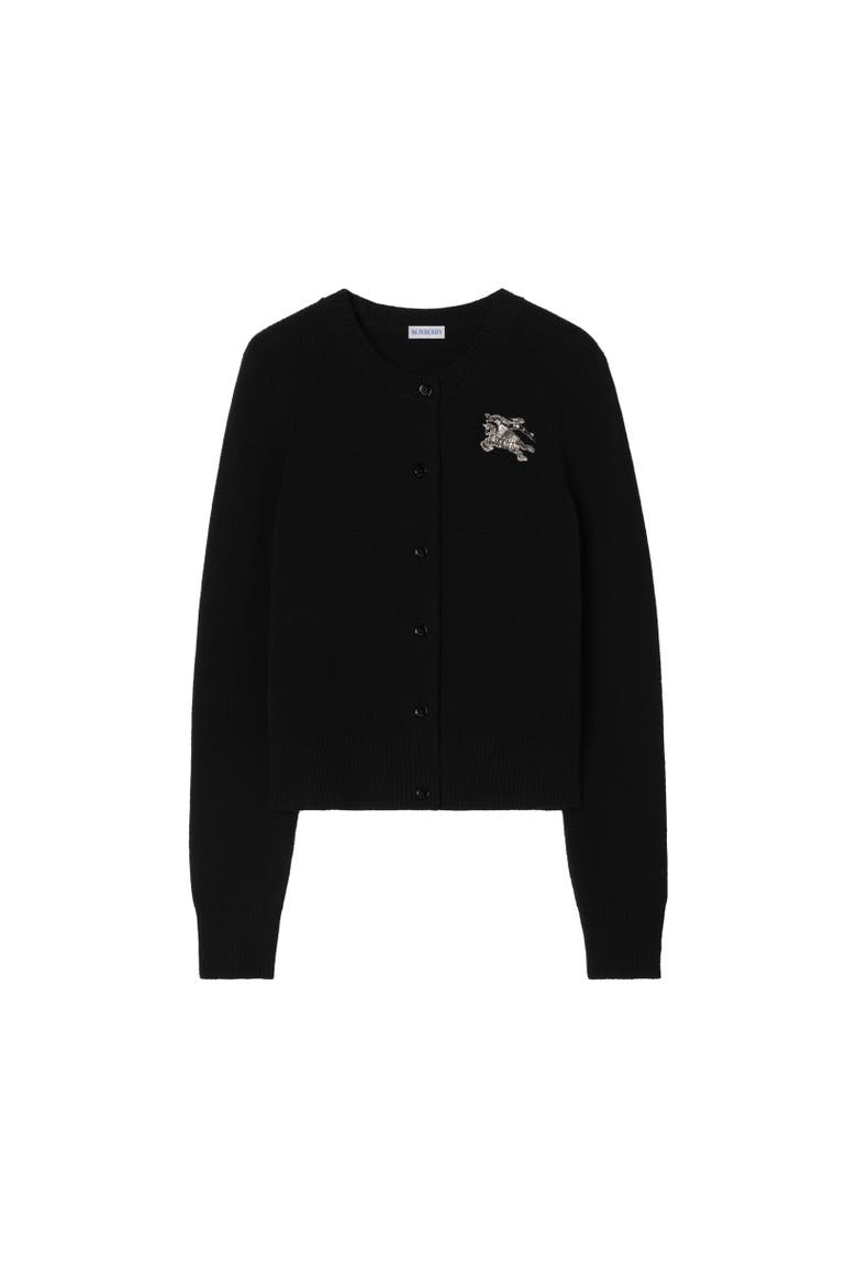 Knight Wool Cashmere Cardigan, Alternate, color, Black