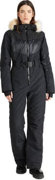 Pajar Pearl Belted Mixed Media Ski Jumpsuit
