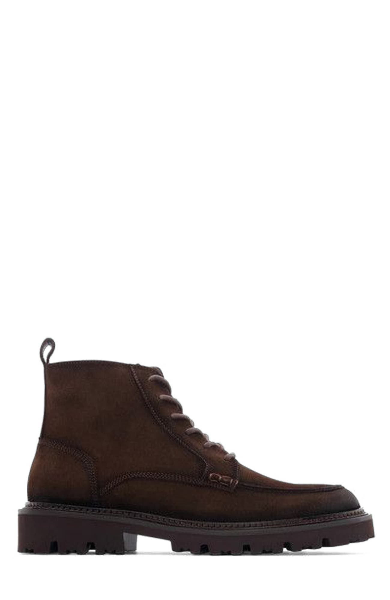 Anthony Veer Everest Moc Boot, Main, color, Dark Brown Suede