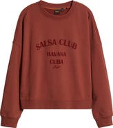 BOSS Orange Ever Salsa Club Graphic Cotton Sweatshirt