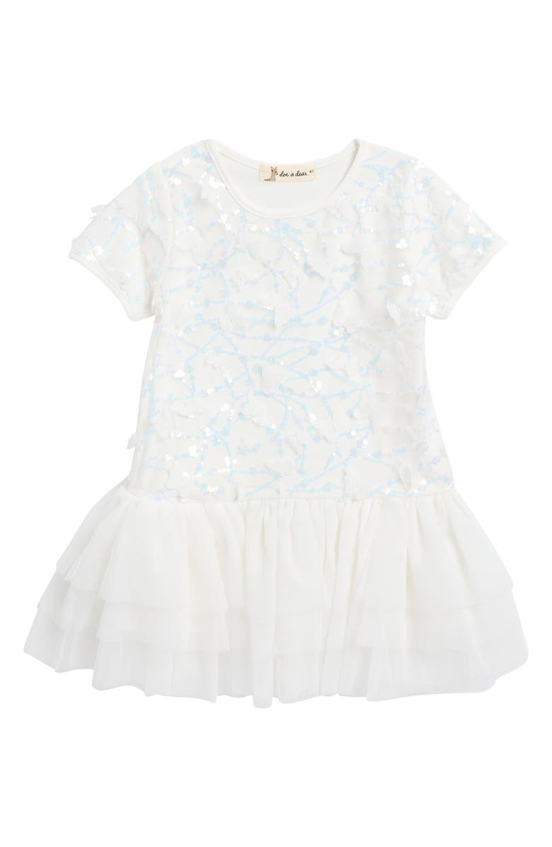 Doe A Dear Kids' Butterfly Tutu Dress, Main, color,