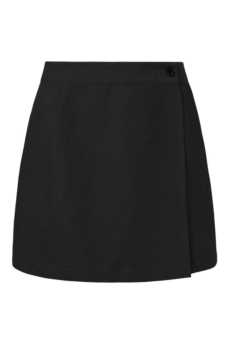Cover-Up Miniskirt, Alternate, color, BLACK