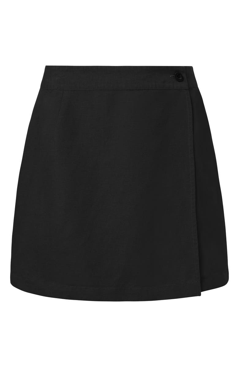 Onia Cover-Up Miniskirt, Alternate, color, Black