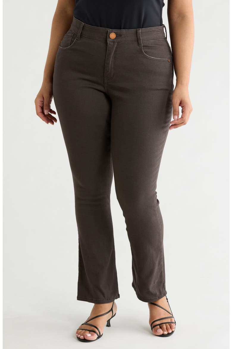 'Ab'Solution High Waist Itty Bitty Boot Jeans, Main, color, ESPRESSO