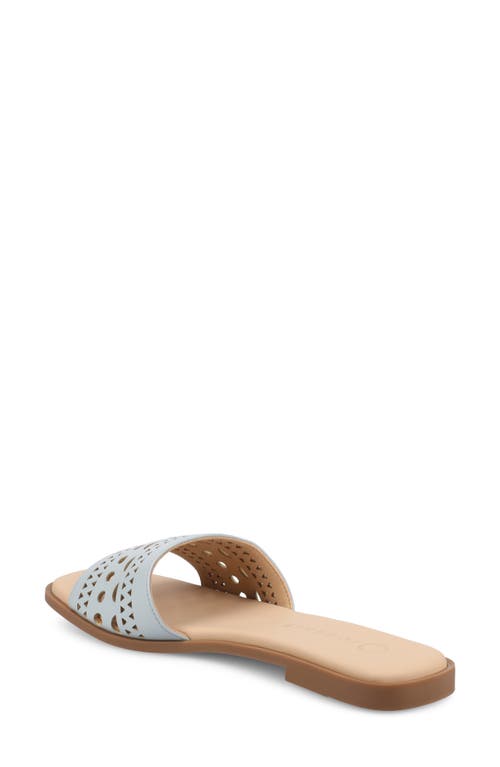 Shop Journee Collection Brodie Slide Sandal In Blue