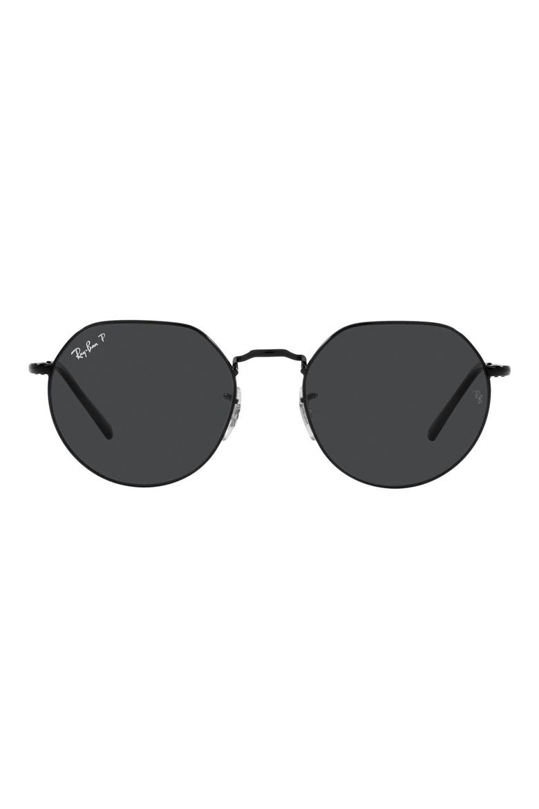 Jack 53mm Polarized Sunglasses, Main, color, BLACK / POLARIZED BLACK