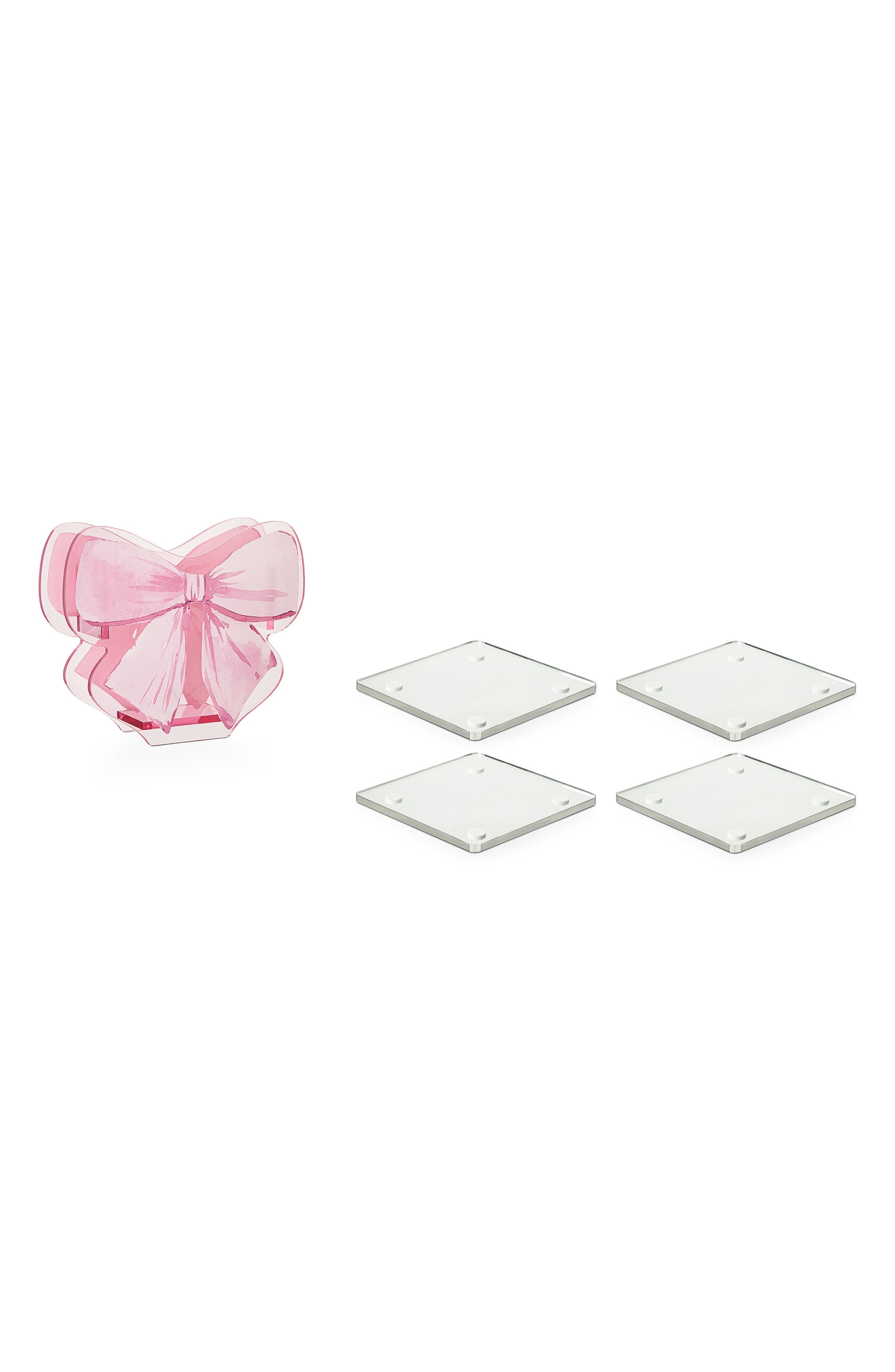 Core Home 5-Piece Acrylic Coasters & Holder Set