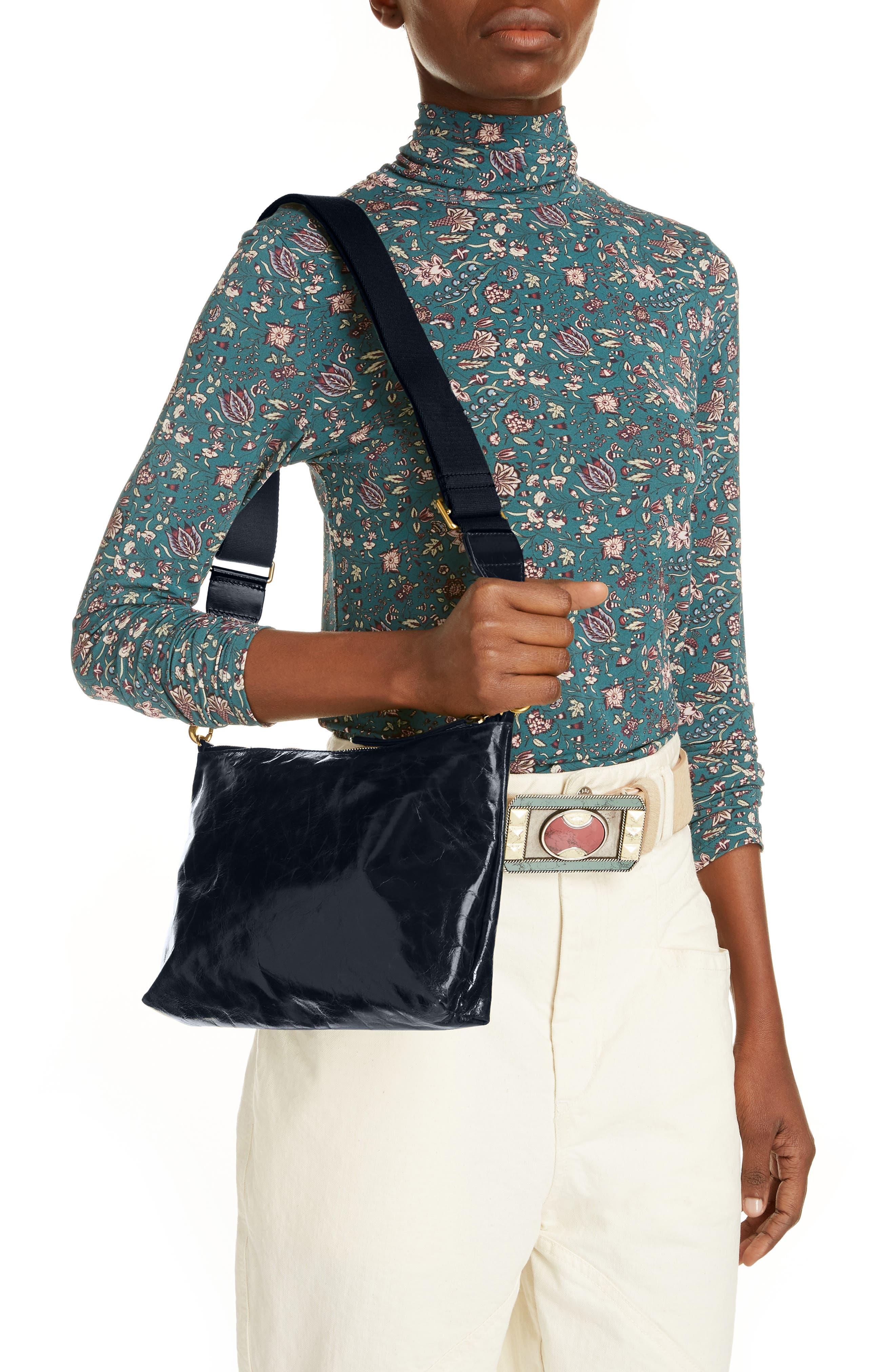 Nessah Leather Crossbody Bag, Alternate, color, MIDNIGHT