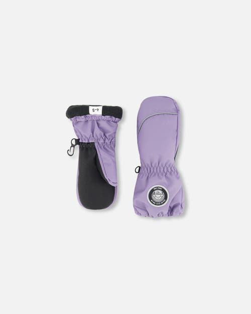 Deux Par Deux Girl Winter Mittens Play In Purple