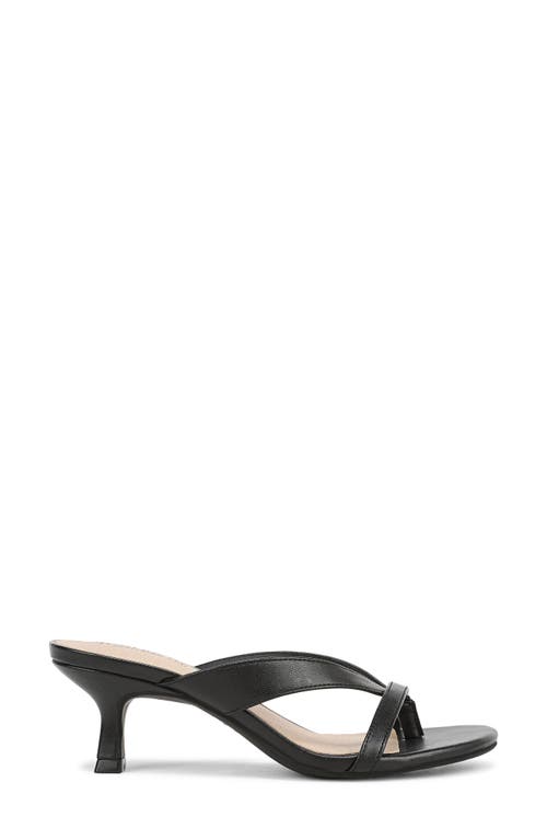 Lifestride Navine Kitten Heel Flip Flop In Black