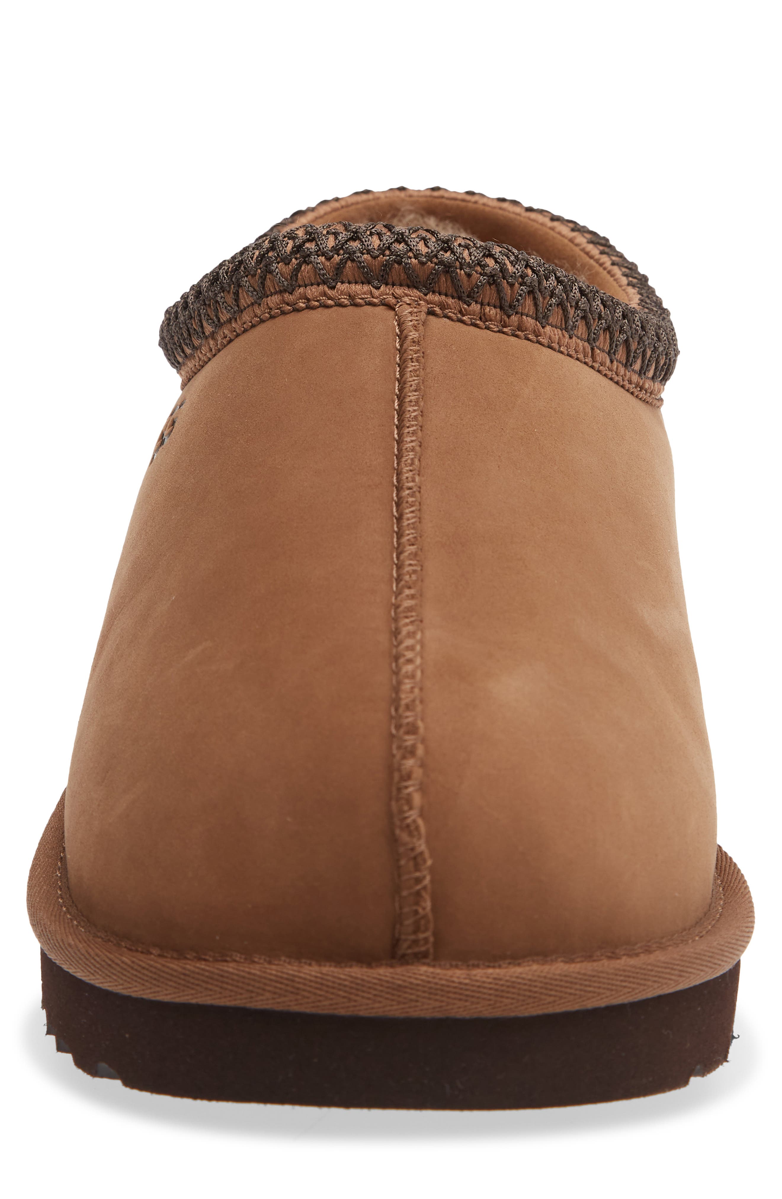 Tasman II Genuine Fur Lined Waterproof Slippers, Alternate, color, DARK CHESTNUT