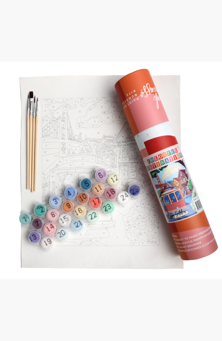 Pink Picasso Kits San Francisco Paint by Numbers Kit, Alternate, color, Multicolor