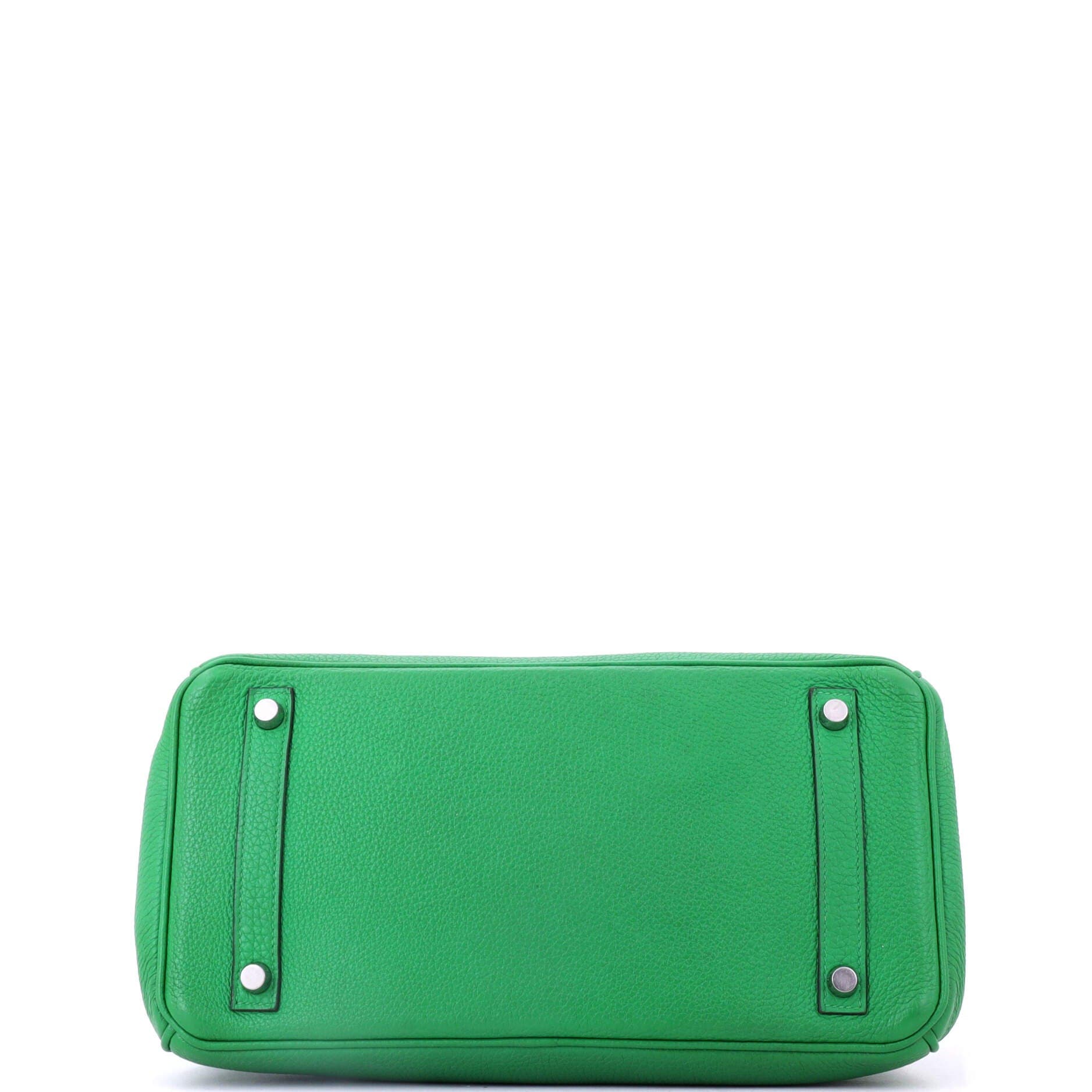 Birkin Handbag Verso Togo with Palladium Hardware 30, Alternate, color, Green