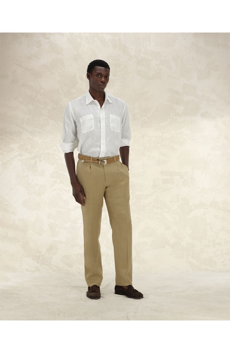 Fortela Work Linen Shirt, Alternate, color, White