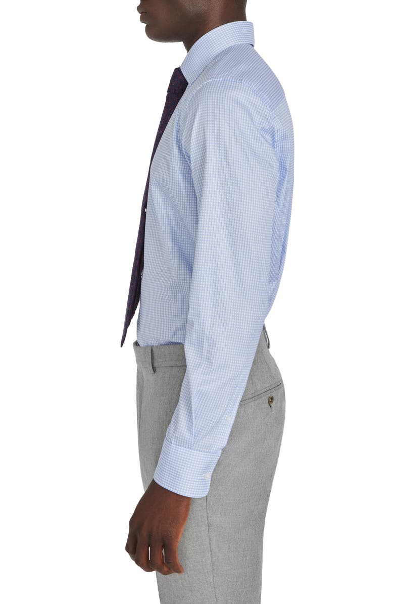 Jack Victor Arsenio Windowpane Cotton Twill Dress Shirt, Alternate, color, 