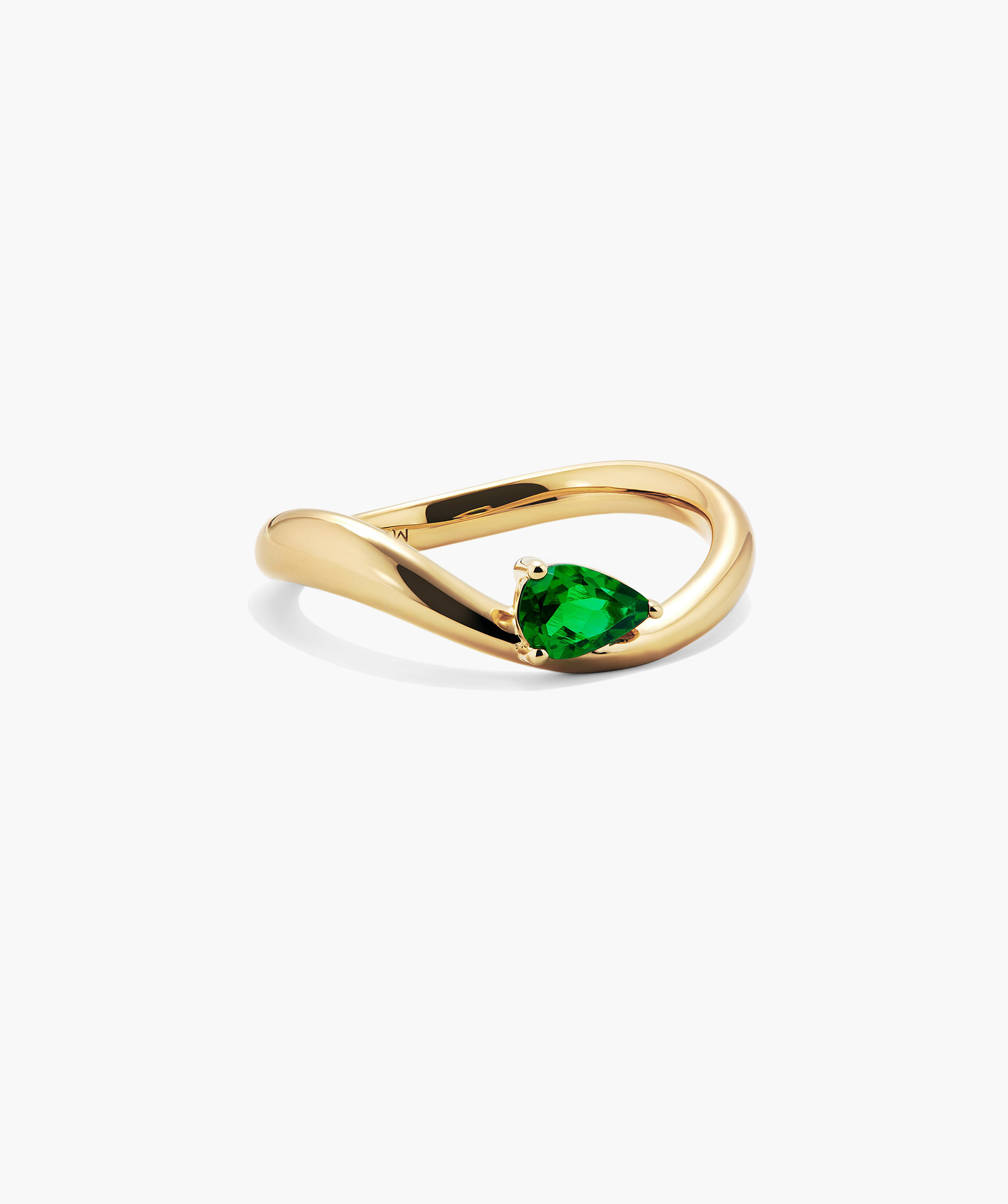 Gold / Lab Grown Emerald