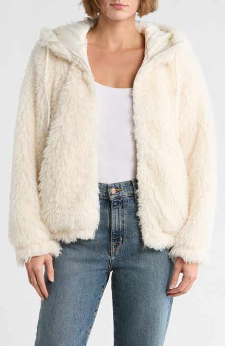 Sam Edelman Teddy Faux Shearling Hooded Jacket