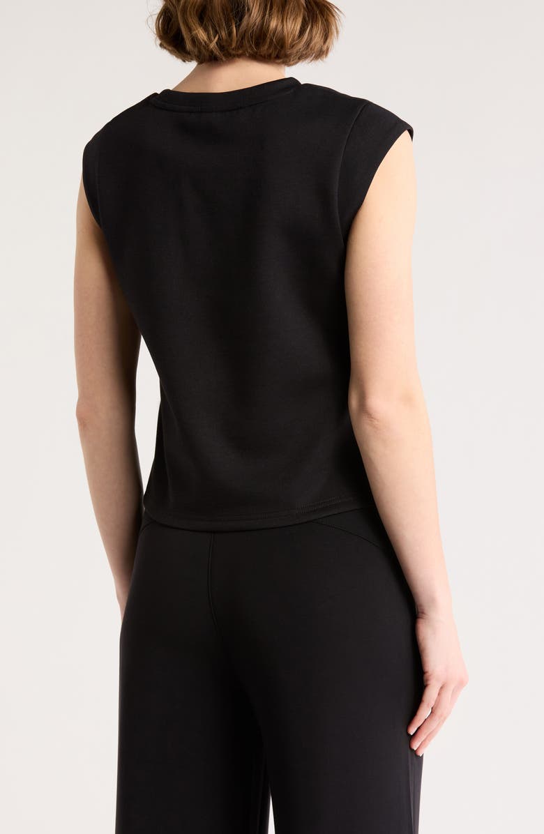 KYODAN Cap Sleeve Scuba Knit Top, Alternate, color,