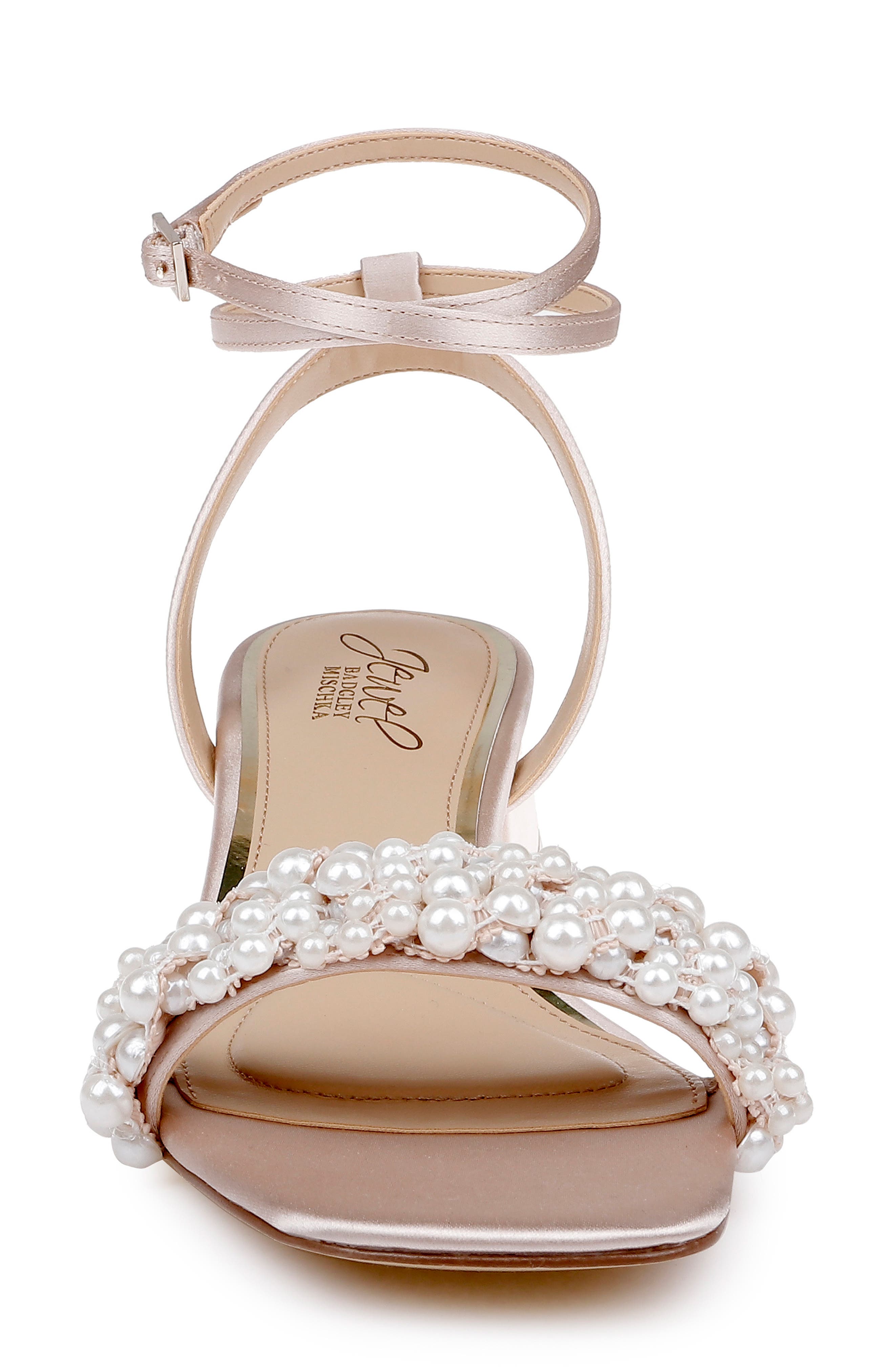 Payton Ankle Strap Sandal, Alternate, color, CHAMPAGNE SATIN
