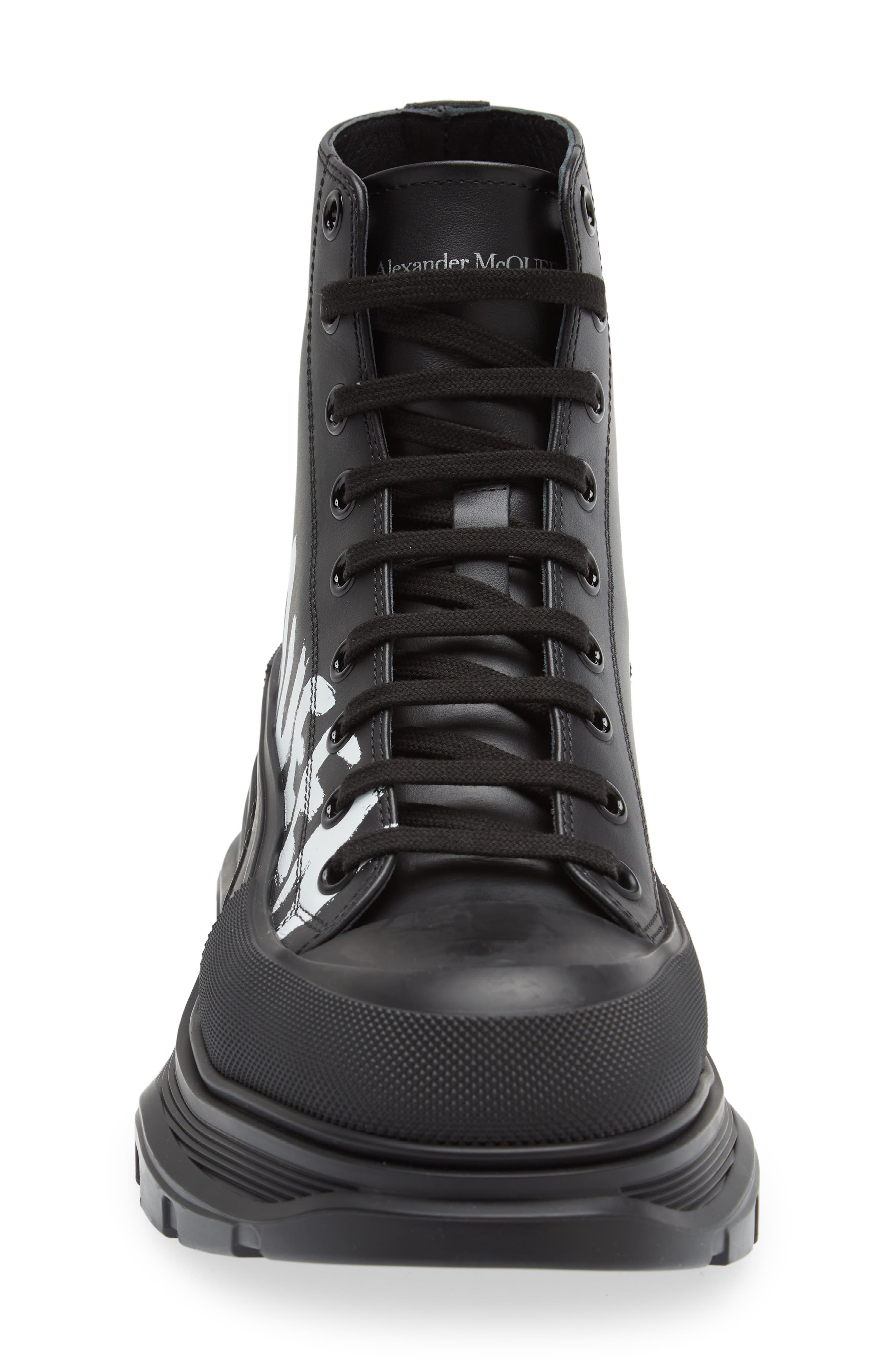 McQueen Tread Slick Grafitti High Top Sneaker, Alternate, color, 