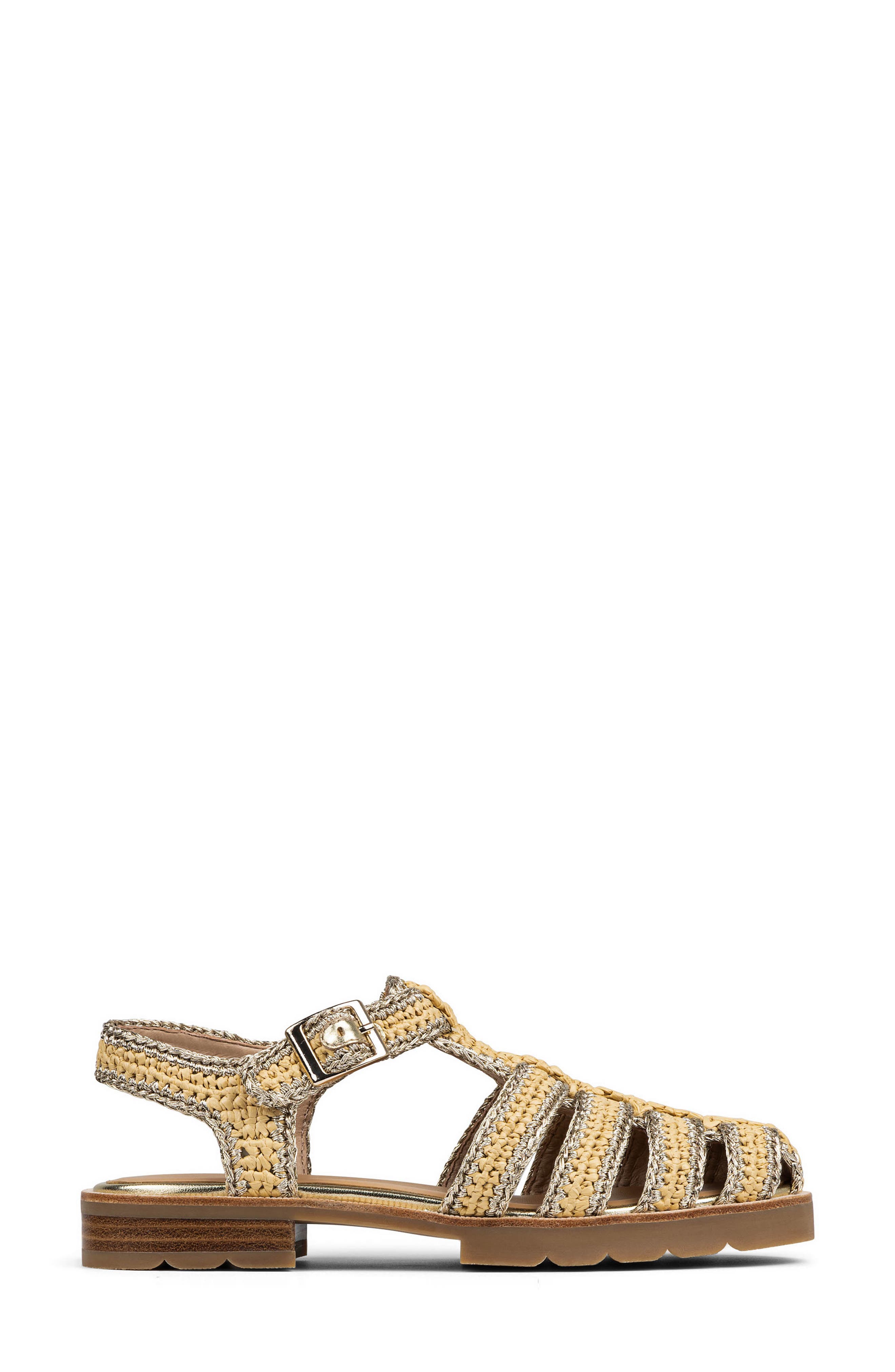 Donald Pliner Laynar Fisherman Sandal, Alternate, color, Platino