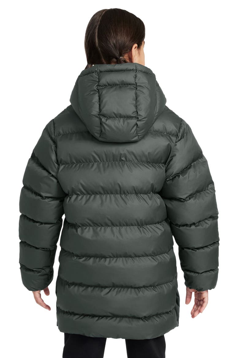 Kids' Sportswear All Day Play Therma-FIT Mid Length Puffer Jacket, Alternate, color, CAMO GREEN/ WHITE