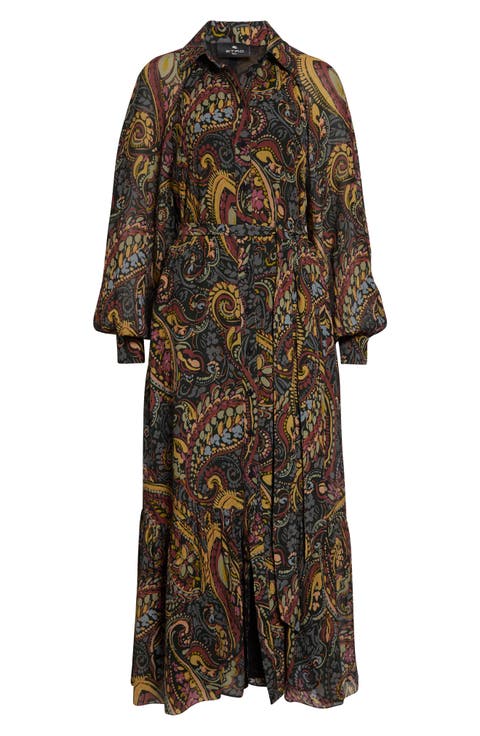 Printed Midi Dress