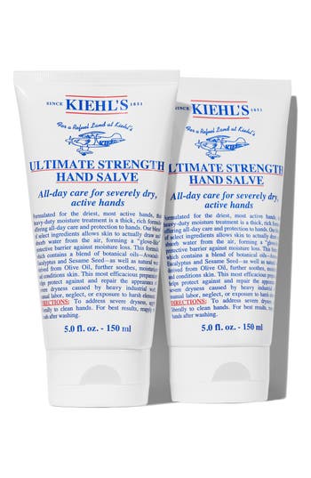 Kiehl's Since 1851 Ultimate Strength Hand Salve Duo $66 Value In Multi