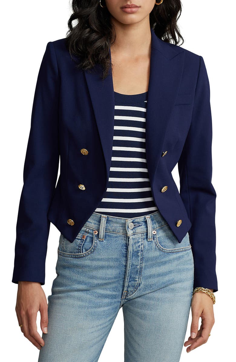 Polo Ralph Lauren Stretch Wool Blazer, Main, color, 