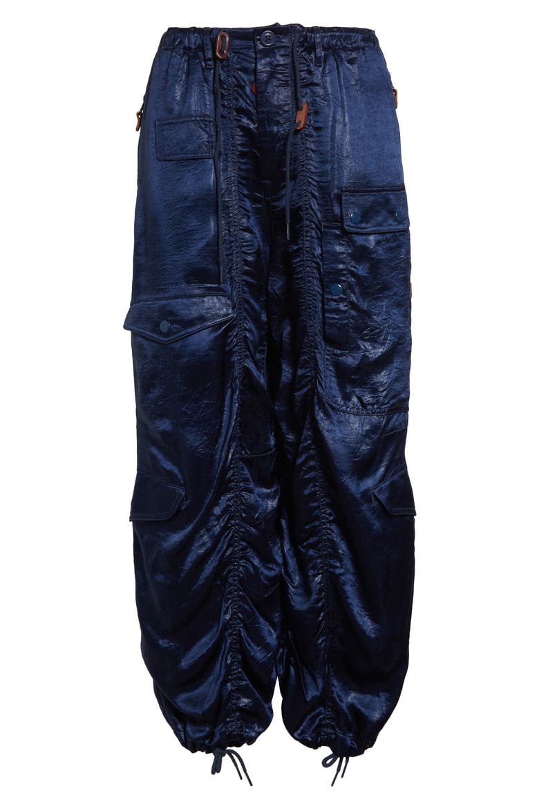 Multipocket Crop Balloon Pants, Alternate, color, NAVY