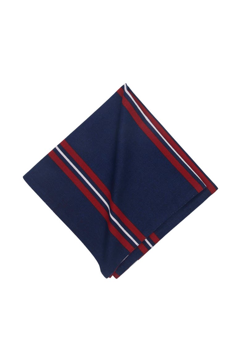 Stars & Stripes American Flag 100% Cotton Set of 6 Cloth Napkins, Alternate, color, Red