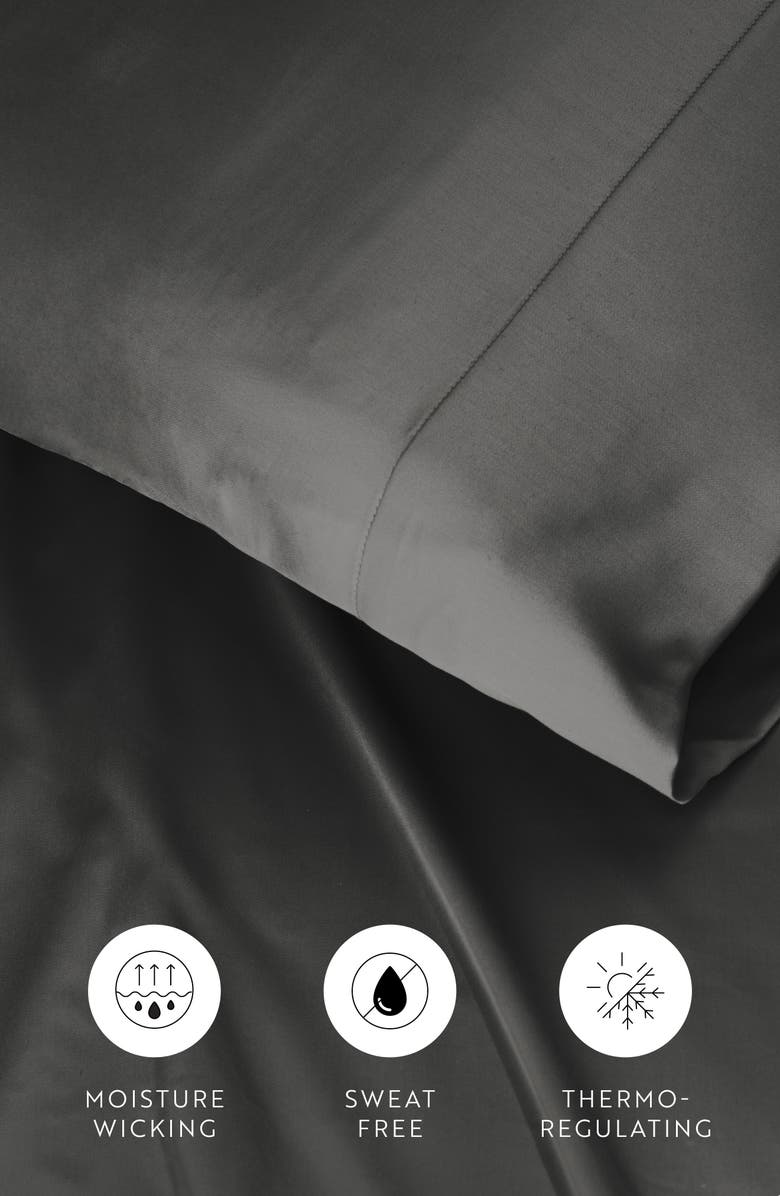 HOMESPUN Set of 2 Pillowcases, Alternate, color, Gray