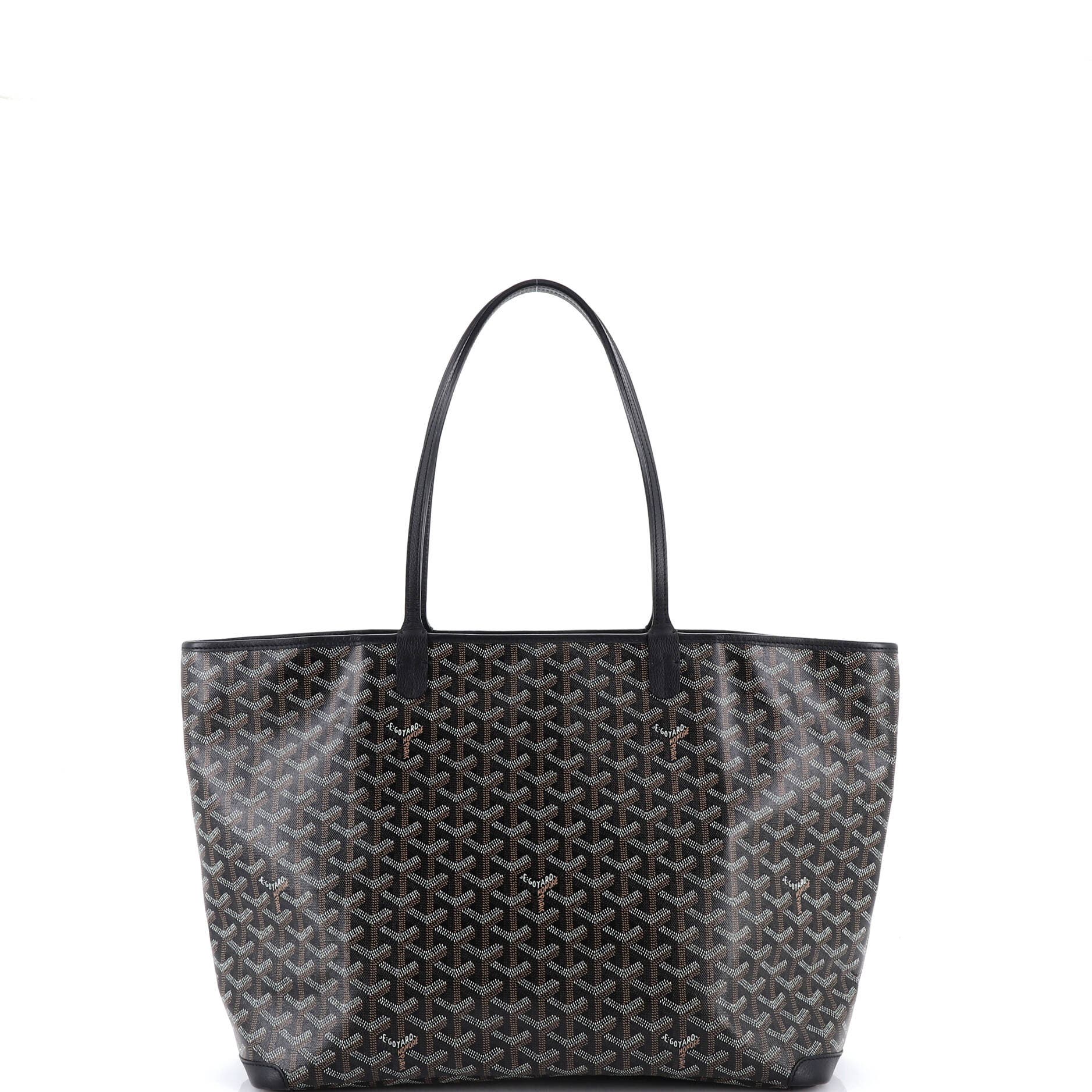 Pre-Owned Goyard Artois Tote Coated Canvas MM, Alternate, color, Black
