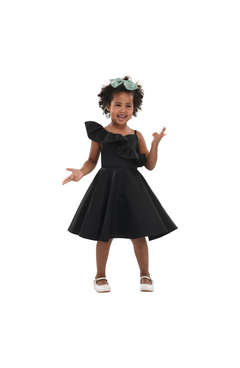 Tulleen Riviera Off Shoulder Ruffle Dress, Alternate, color, Black