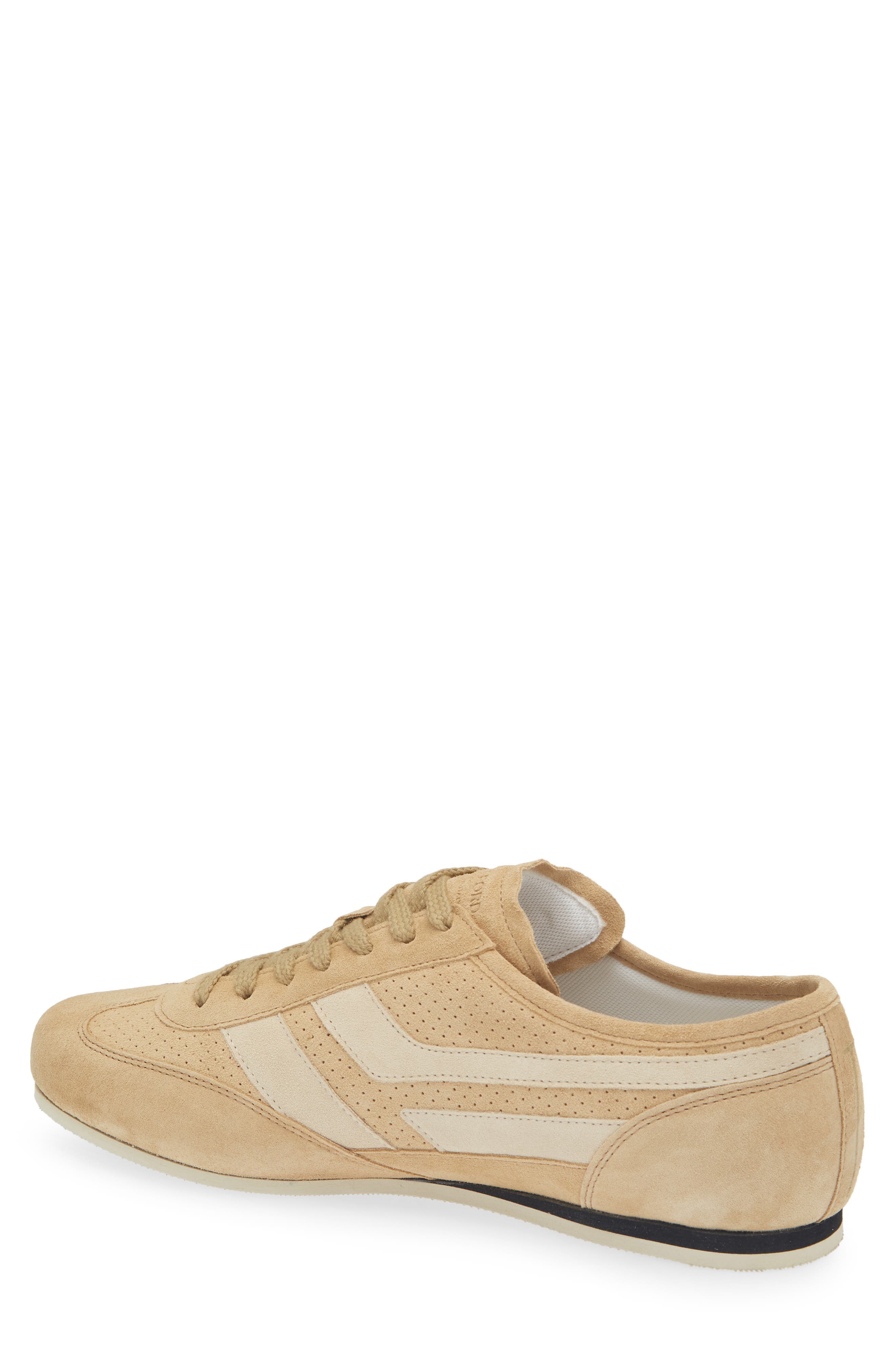 Brook Perforated Sneaker, Alternate, color, CAMEL/ BISCUIT/ WHITE