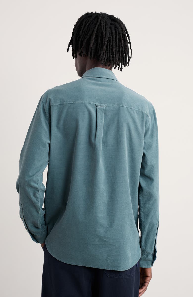 Seasalt Cornwall Shoreman Solid Organic Cotton Corduroy Button-Up Shirt, Alternate, color, Wade
