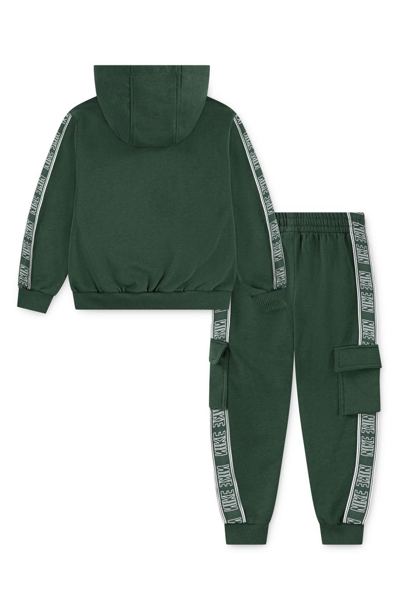 Nike Kids' Logo Taping Hoodie & Cargo Joggers Set, Alternate, color, Fir