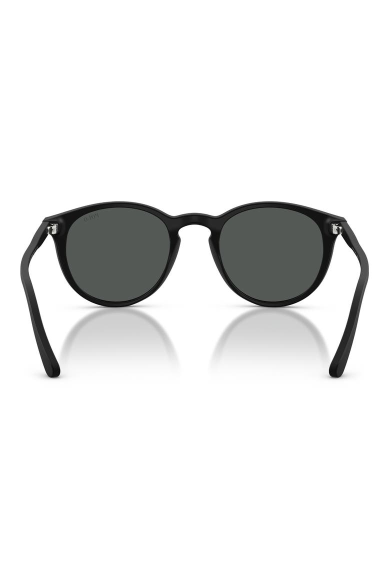 50mm Phantos Sunglasses, Alternate, color, MATTE BLACK / GREY
