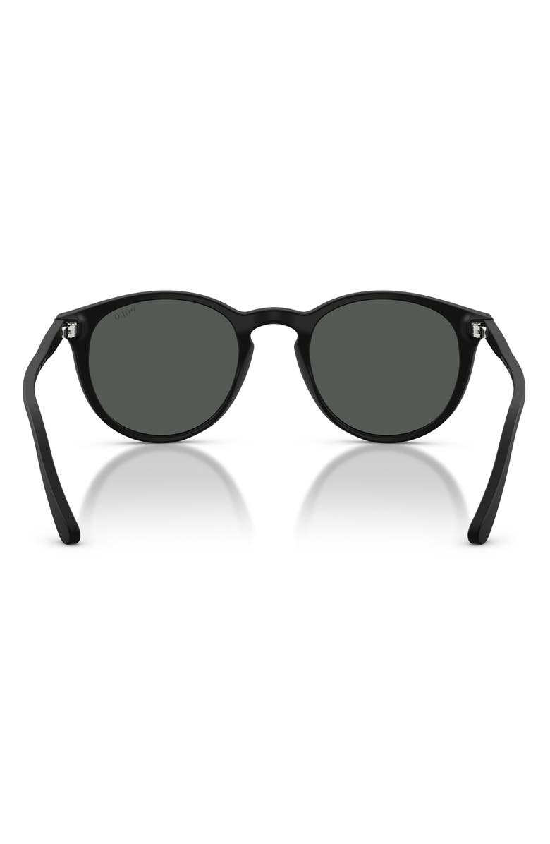 Polo Ralph Lauren 50mm Phantos Sunglasses, Alternate, color, Matte Black / Grey