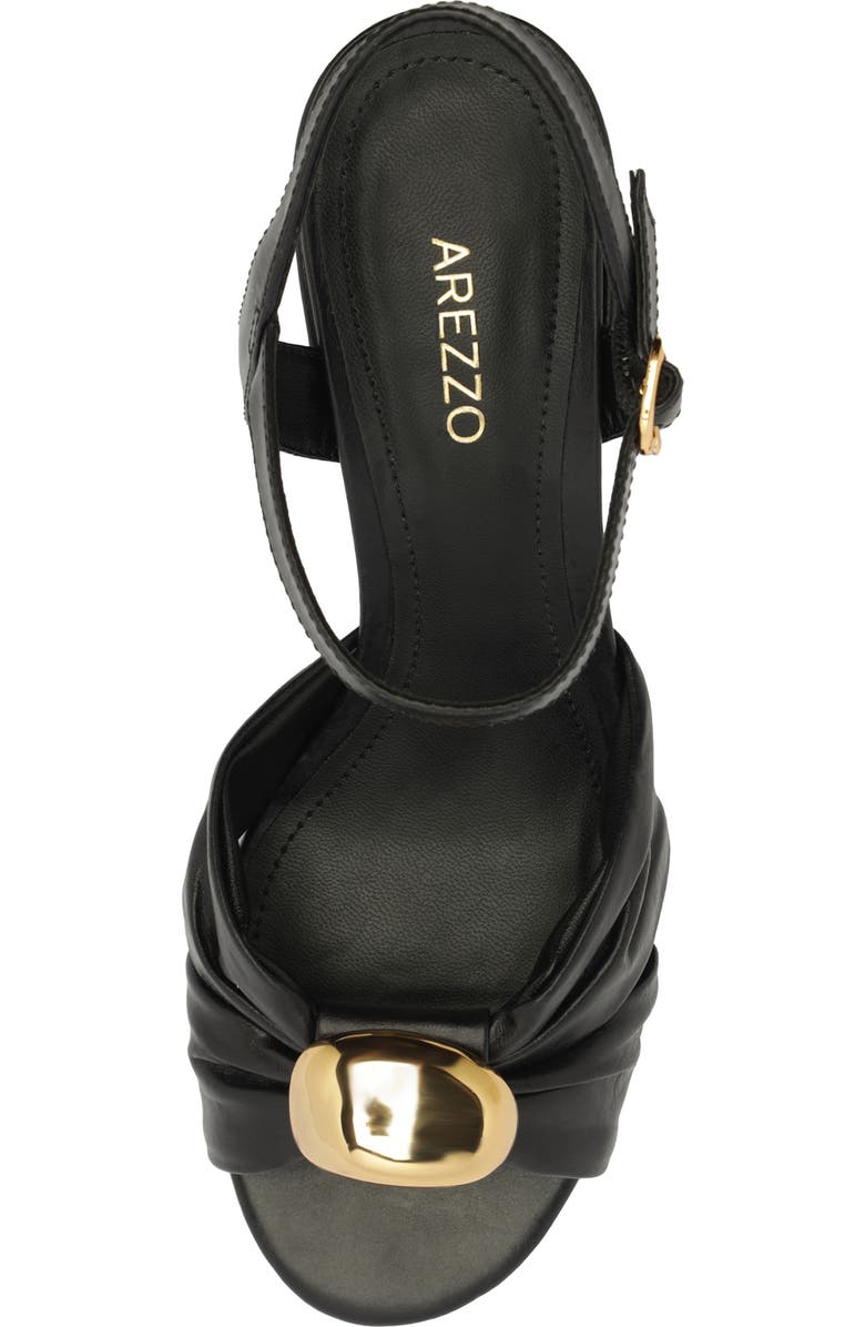 Arezzo Flora Ankle Strap Sandal, Alternate, color, Black