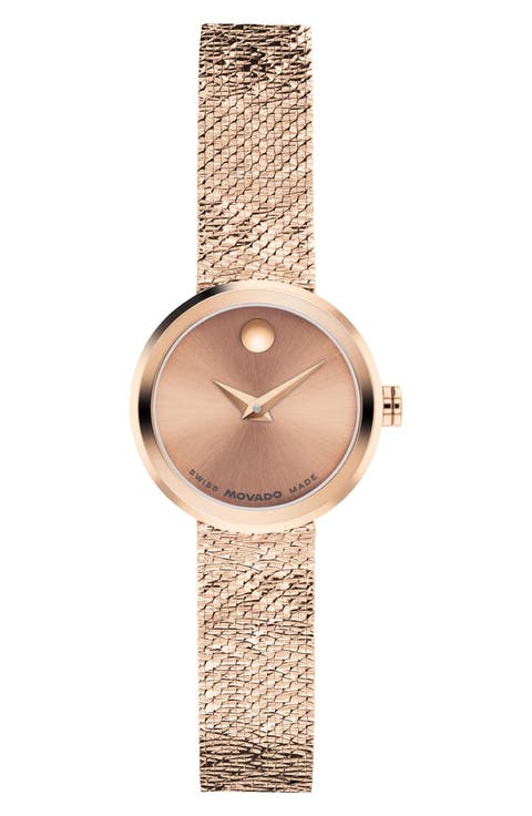 Mini Museum Velura Mesh Strap Watch, 21mm