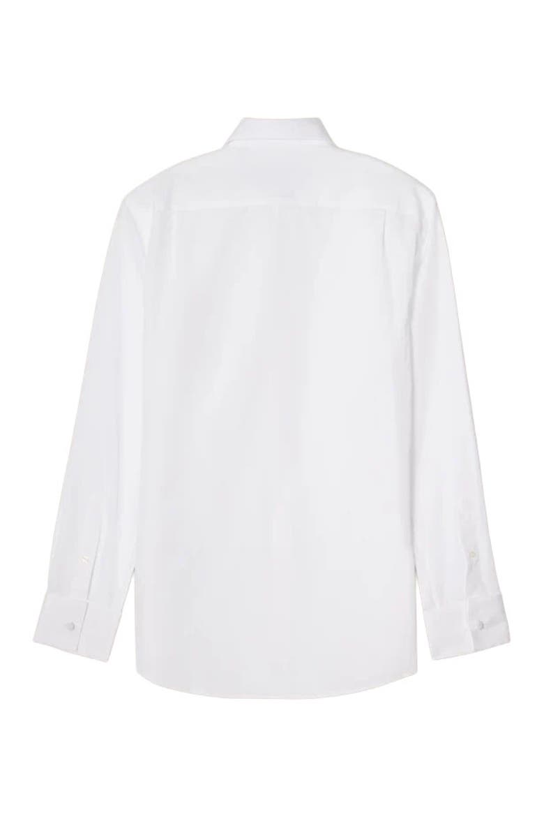 Reynolds Pique Bib Formal Shirt in Contemporary Fit, Alternate, color, White